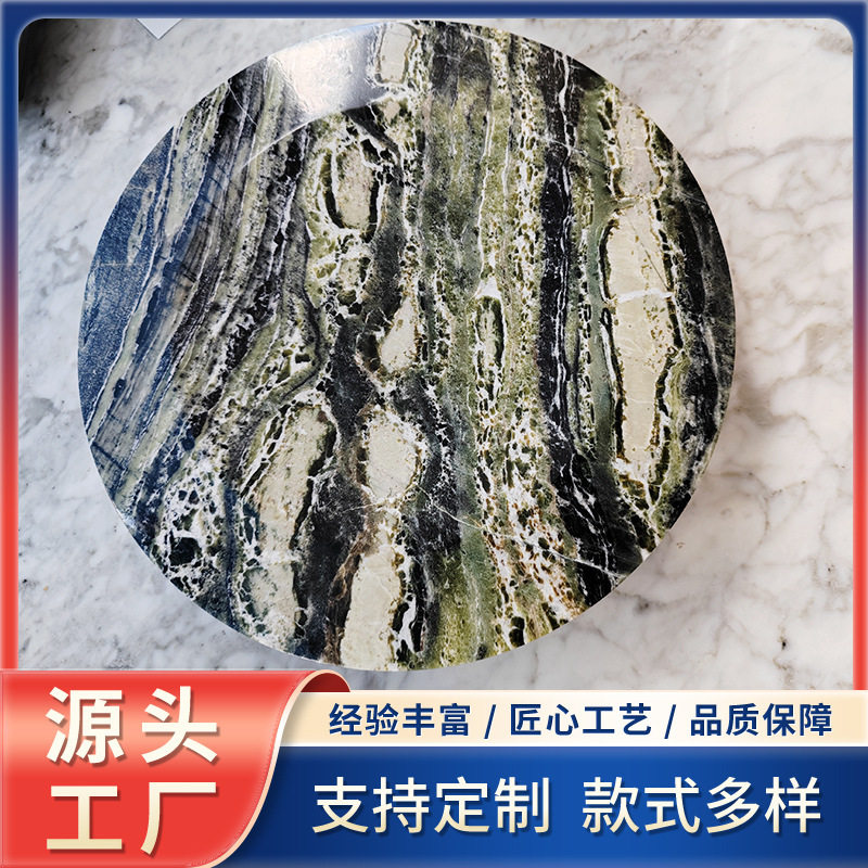 厂家批发天然大理石装饰品工艺品摆件长方形异形收纳托盘软装摆设