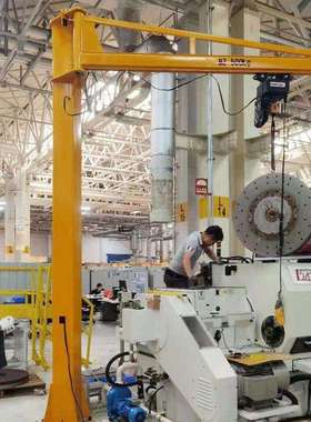 上海晔创500kg手动旋转KBK轨道旋臂吊小型工位吊德马格电动葫芦