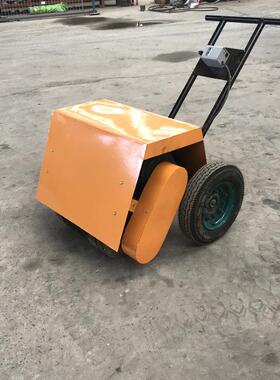 手推式电动除锈机槽钢角铁雨淋生锈钢丝翻新机带防尘罩钢板去锈机