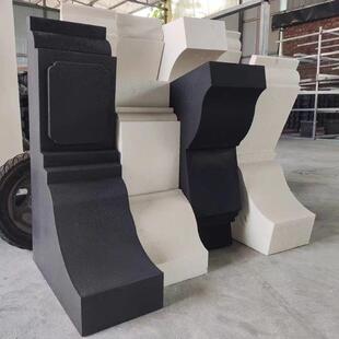 新中式仿古外墙装饰墀头门楼仿石跺头梁托博封砖苏氏抛方砖博风头