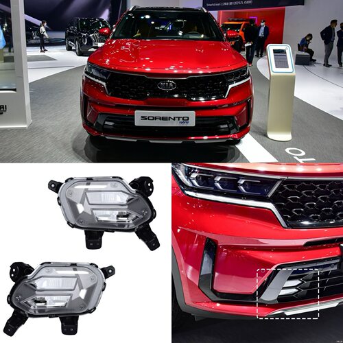 适用于起亚索兰托雾灯kiasorento2021-2022LED日间行车灯雾灯