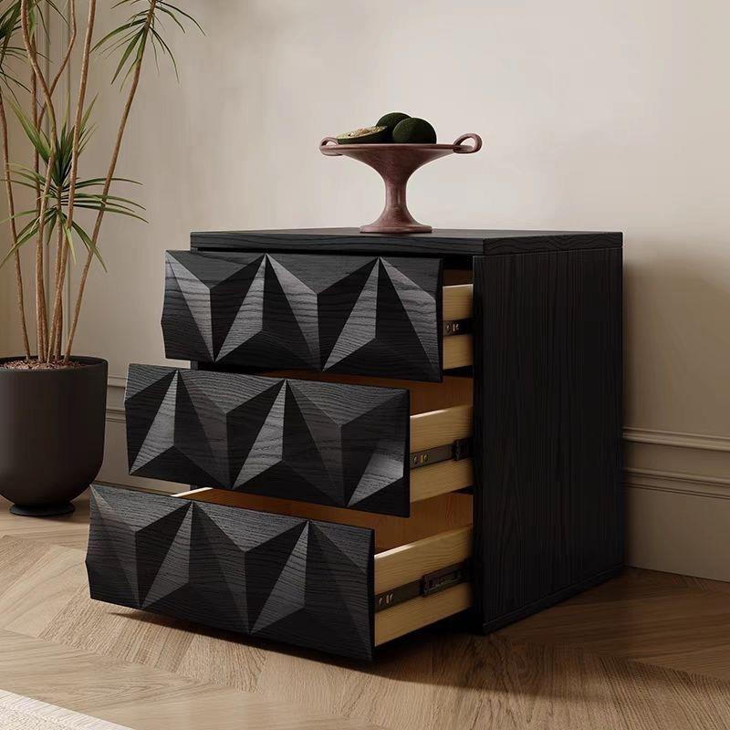 组合柜客厅卧室中古实木复古抽屉餐边床头柜家用斗柜电视柜边柜