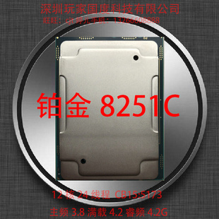 拼8175M 铂金Platinum8251C正式 3.8满4.2睿4.2G 8124M