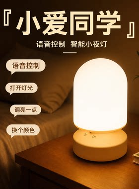 充电款人工智能语音控制灯