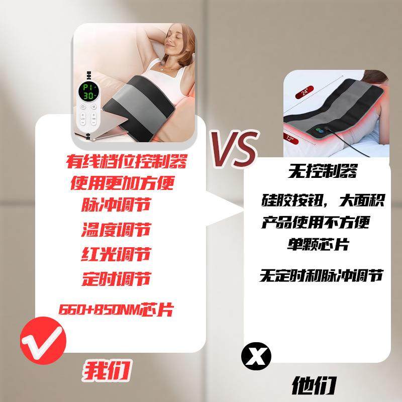 跨境新款242灯红光理疗垫 防水层带红外控制器大尺寸红光热敷腰带,个人护理/保健/按摩器材,手部/手臂按摩器,淘宝优惠券,粉丝福利购,淘宝优惠卷