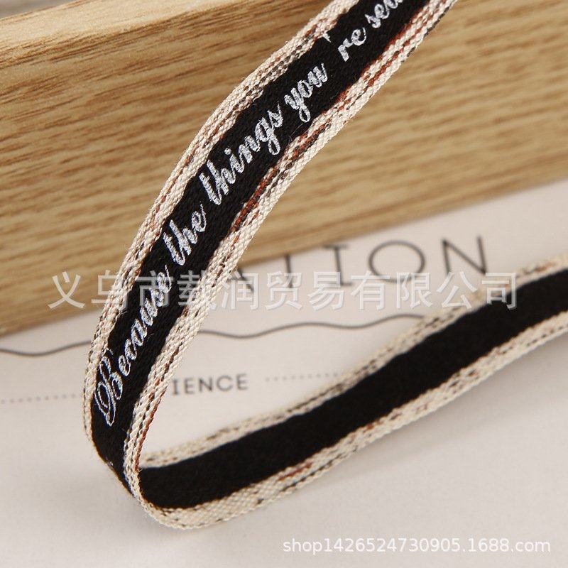 木纹英文字母织带 发饰diy蝴蝶结饰品配件服装鞋帽花束礼盒包装带,居家布艺,丝带/绸带/布带,淘宝优惠券,粉丝福利购,淘宝优惠卷