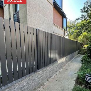 新中式铝艺护栏围墙庭院栏杆铝合金户外阳台别墅院子围栏栅栏厂家