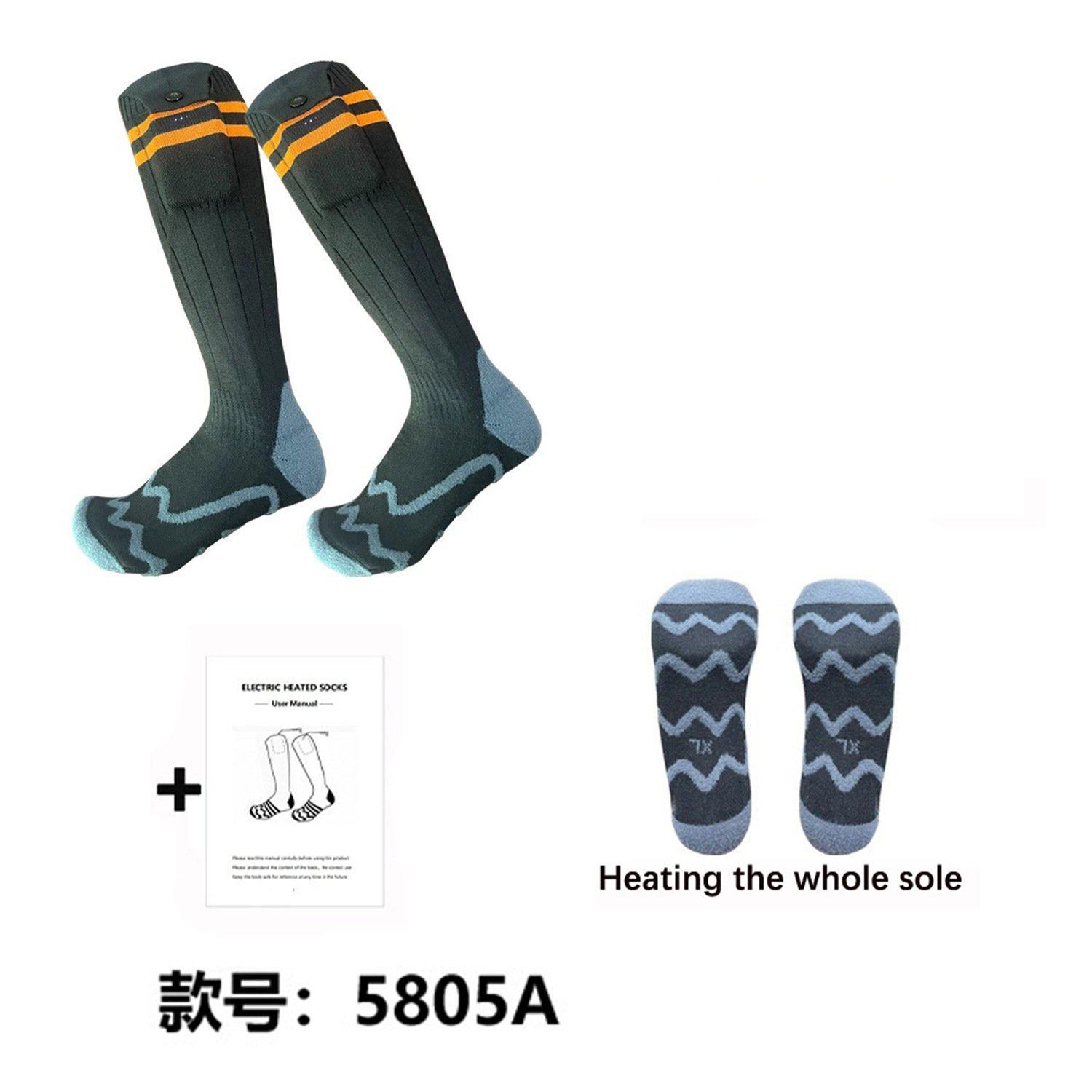 跨境全脚掌发热袜子冬季USB御寒发热袜子三档控温滑雪骑行电热袜,女士内衣/男士内衣/家居服,长筒袜,淘宝优惠券,粉丝福利购,淘宝优惠卷