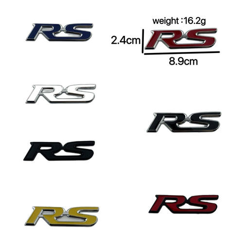 金属RS车贴 运动版改装 汽车RS标 RS字标 运动版 金属RS车标