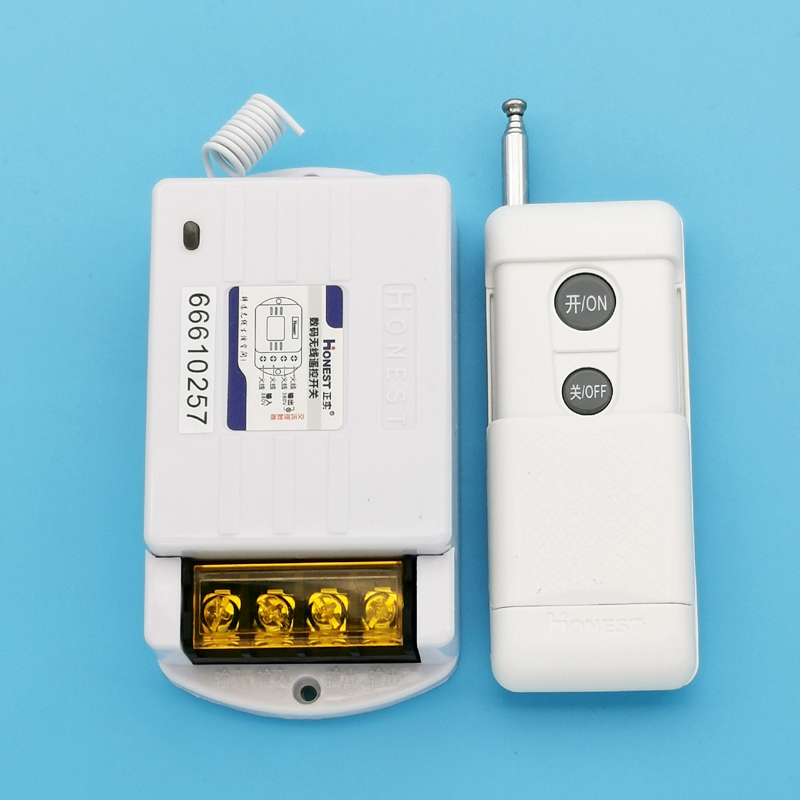 正实380v无线遥控开关控制接触器远距离穿墙水泵电机大棚浇灌鱼塘