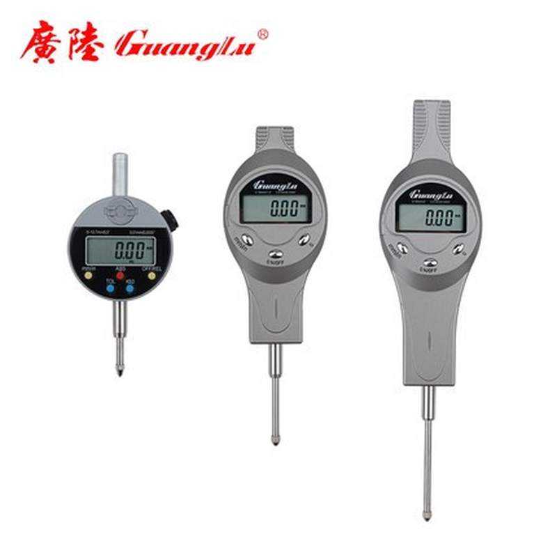 广陆 电子指示表 数显百分表0-6.5-12.7-30-50MM0.01位移计高度计
