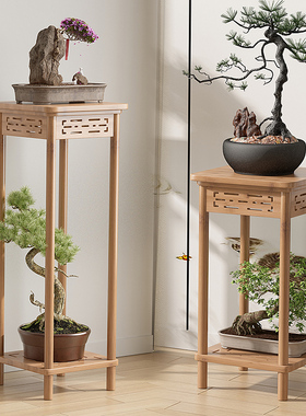花架客厅落地式花台客厅花几室内花盆架绿萝花架仿古中式楠竹花架