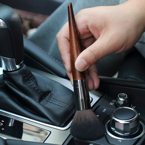 汽车内饰清洁刷出风口缝隙灰尘刷子纤维软毛刷汽车清洗工具毛刷子