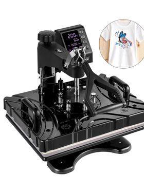 新款黑色10合1烫画机29*38cm热转印烫印机服装帽子杯子笔式烫印机