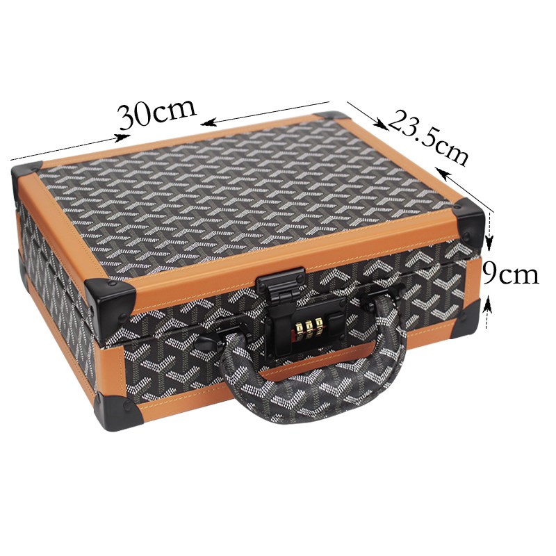 美发工具箱双密码锁发型师理发店专用宠物剪刀收纳包复古大号容量