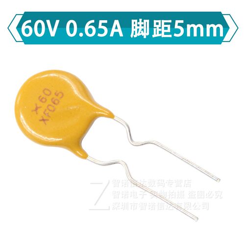 60V 72V直插保险丝0.1A 0.2/0.25/0.3/0.41.1A PPTC自恢复保险丝