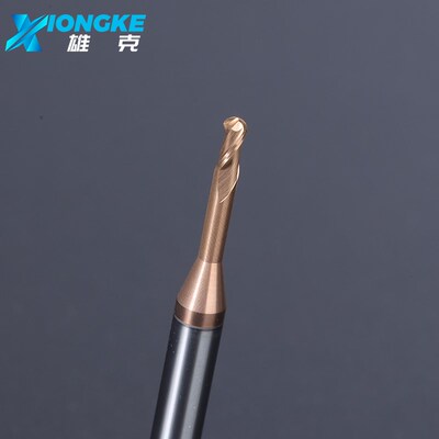 55度深沟球刀钨钢合金球头立铣刀2刃避空铣刀R0.5R1R2CNC数控刀具