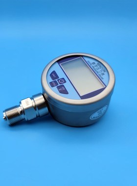 数字压力表Y80不锈钢外壳体液晶7#嵌入电池盒16mpa数显水油压力表