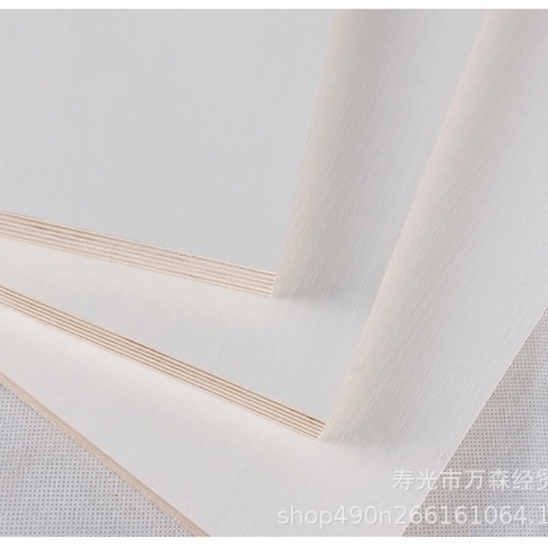 新品E0级15-18MM暖白浮雕麻面衣柜板免漆板生态板多层板木板材