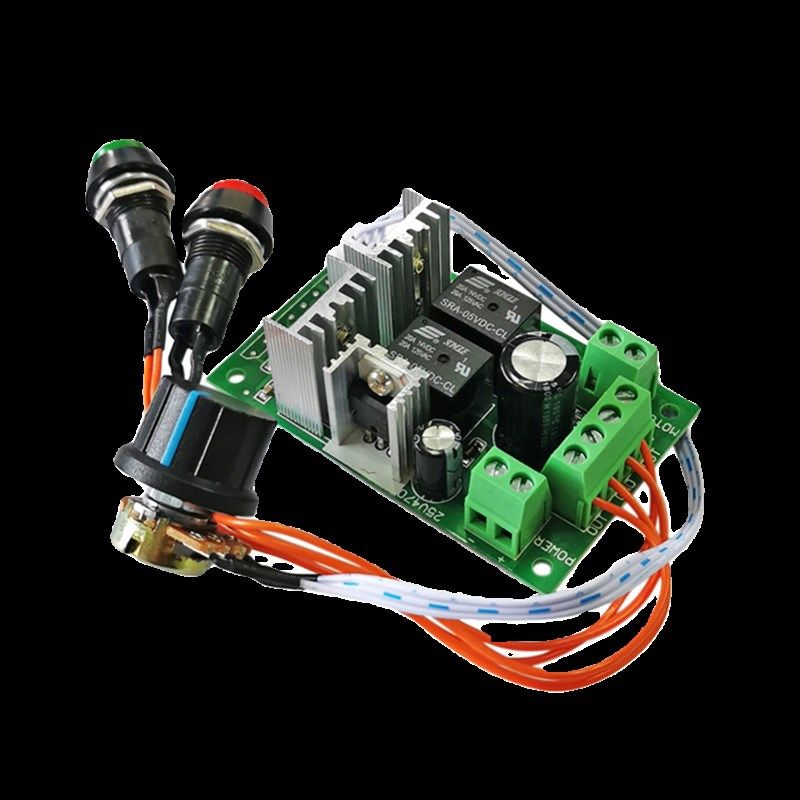 PWM直流电机调速器 6V12V24V正反转开关 电动推杆电机控制器