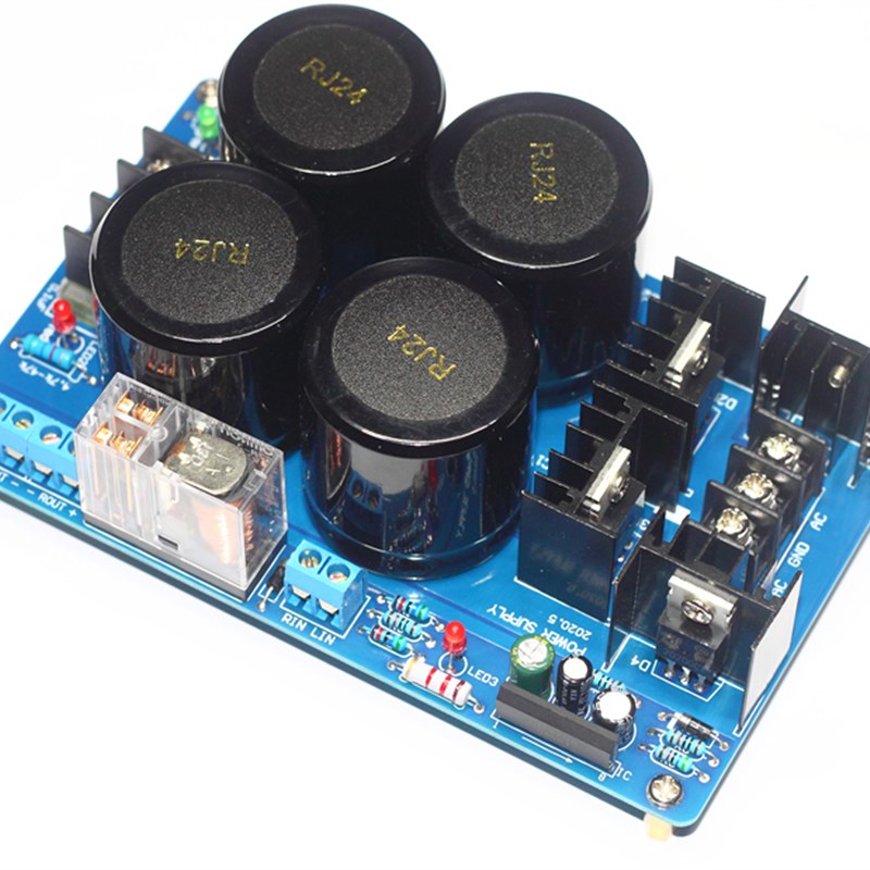 20A肖特基双电源整流滤波+UPC1237喇叭保护散件成品板