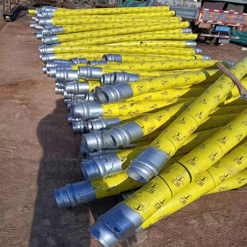 混凝土泵车橡胶软管地泵布料机胶管湿喷机软管桩机胶管80细石砂浆
