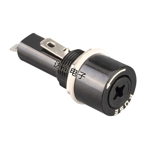R3-22十字保险丝座 FUSE 10A250V  6*30mm 旋纽式进口保险座 UL