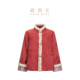 莨西子新中式 国风拜年服喜庆红色桑蚕丝棉服外套女棉袄棉衣秋冬