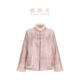莨西子新中式 100桑蚕丝填充 国风真丝棉服外套女秋冬复古外套