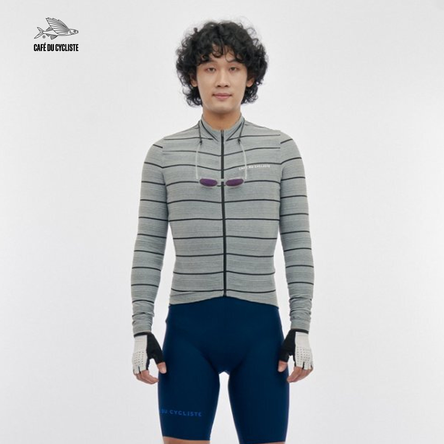 CDC男法国长袖骑行服春秋小飞鱼