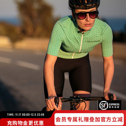 cdc短袖骑行服女速干透气小飞鱼