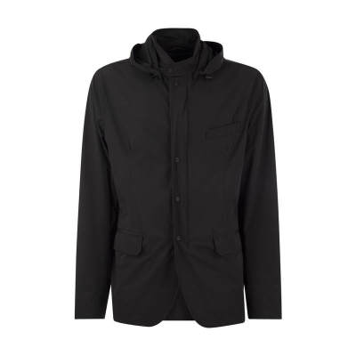 HERNO Technical fabric jacket with hood