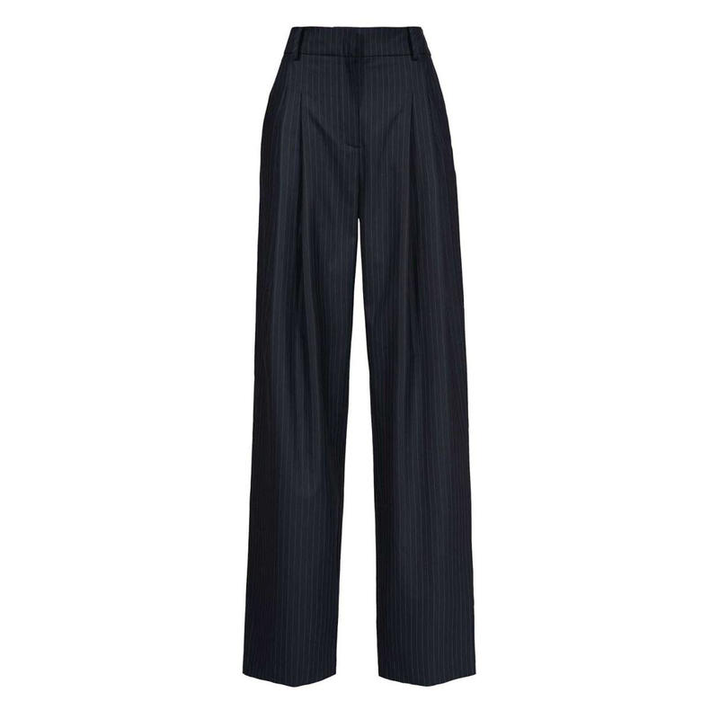 ESSENTIEL ANTWERP  DUCHAMP BLUE WIDE LEG TROUSERS 运动服/休闲服装 运动中长裤／短裤 原图主图