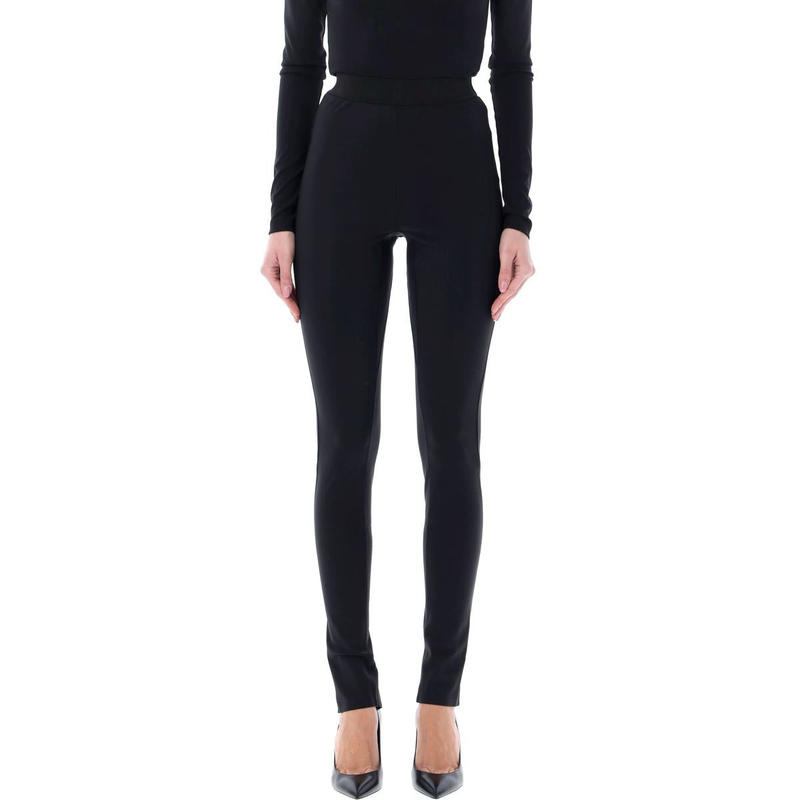 WARDROBE.NYC Bonded back zip leggings