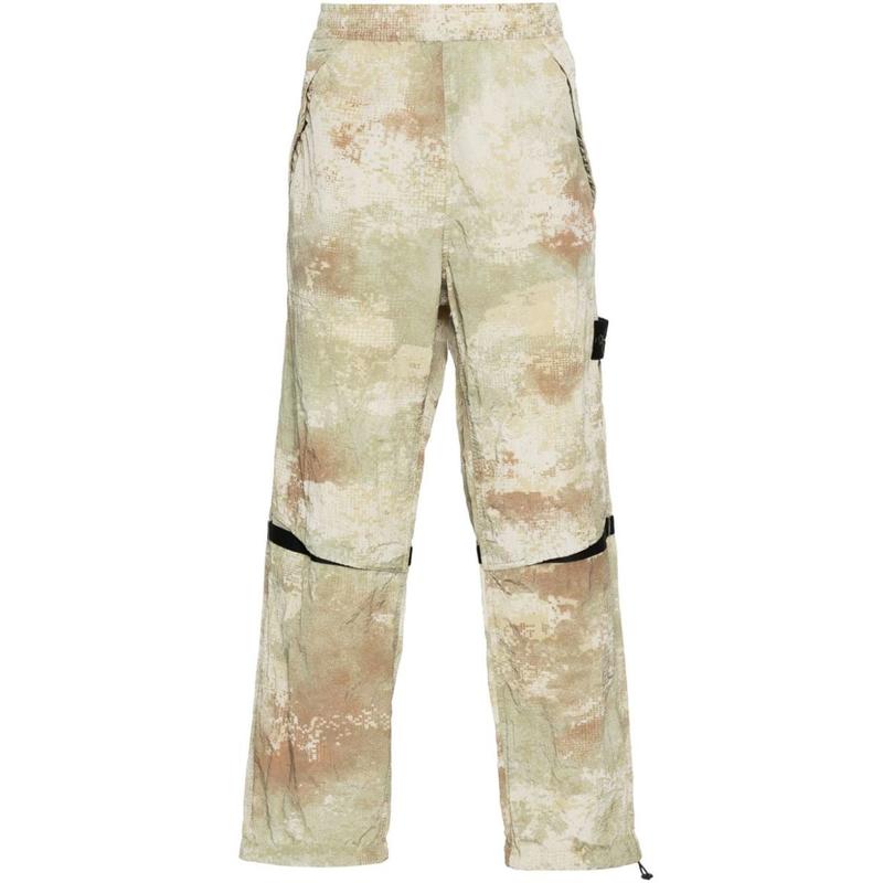 STONE ISLAND LOOSE FIT PANTS IN ECONYL CAMOUFLAGE