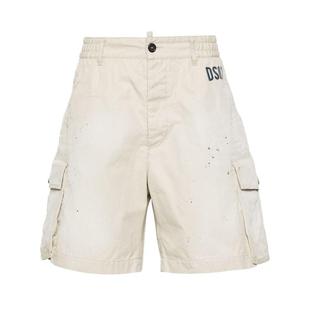 detail DSQUARED2 splatter cargo paint shorts