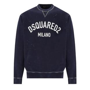 FIT DSQUARED2 COOL SWEATSHIRT MILANO BLUE