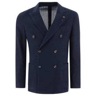 breasted LARDINI double Knitted blazer