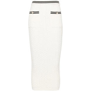 MIDI ALESSANDRA EDGE RICH WITH STRIPED SKIRT