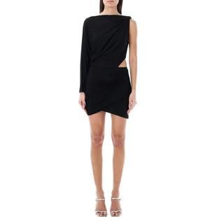 asymmetric draped The mini dress Anais REV