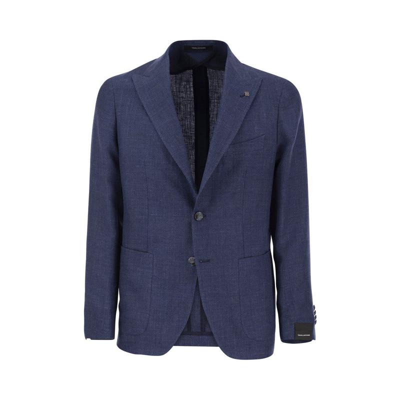 TAGLIATORE Linen and virgin wool two-button jacket