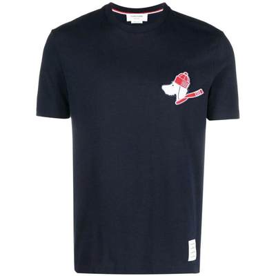 THOM BROWNE HECTOR PATCH T-SHIRT CLOTHING