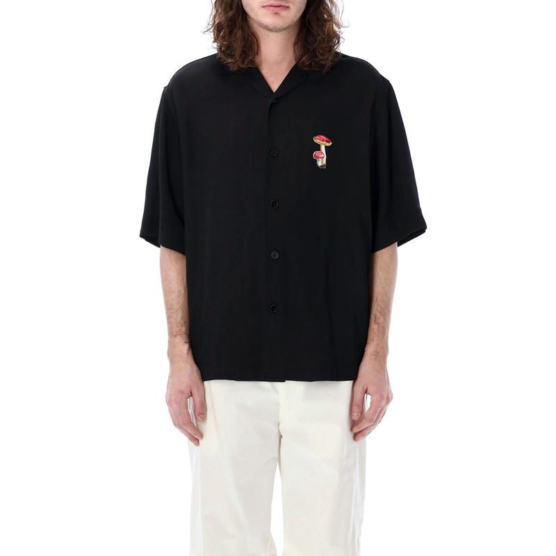 JIL SANDER Bowling shirt mushroom