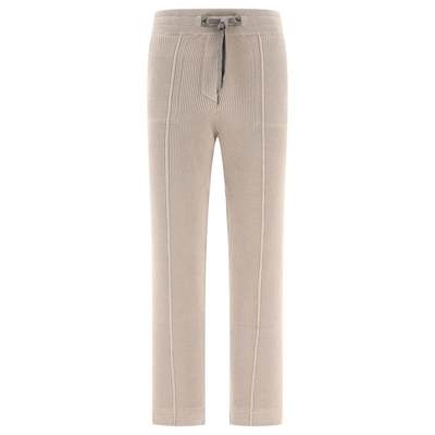 BRUNELLO CUCINELLI Trousers with Shiny Eyelets