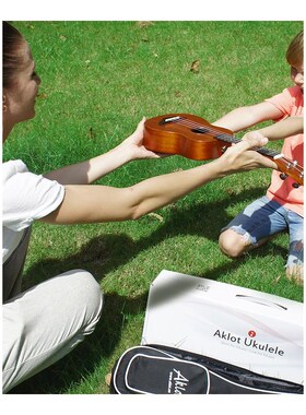 Electric kulele Solid Mahogany w/ Online Video keUlele Sopra