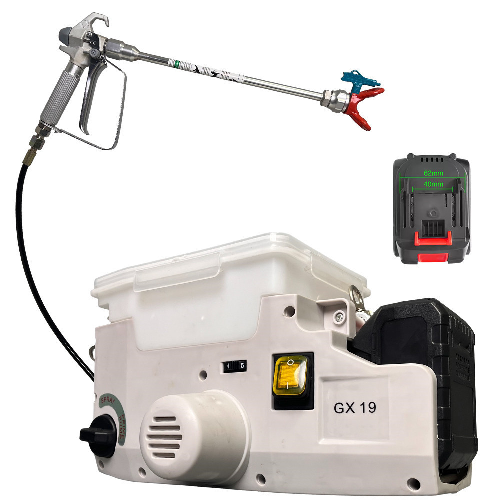 岩峰GX-19 背包式锂电修补喷涂机家用无绳油漆喷涂机