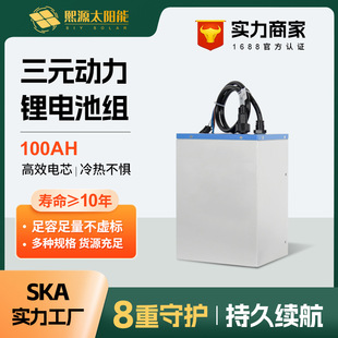 12v24v三元锂电池100ah大容量聚合物太阳能板路灯监控锂电池