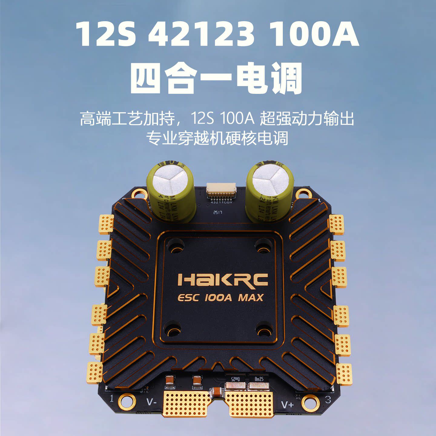 海科42123 12s100a四合一无刷电调fpv无人机穿越机支持双向dshot