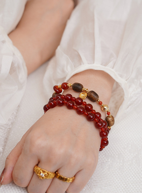 许妍露思同款红玛瑙手链