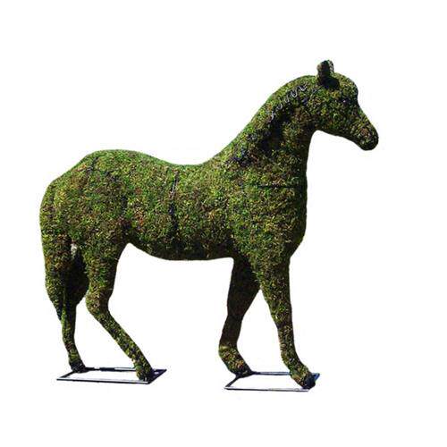 骆驼绿雕公园景观仿真植物造型雕塑湖北楼盘美陈绿雕厂家